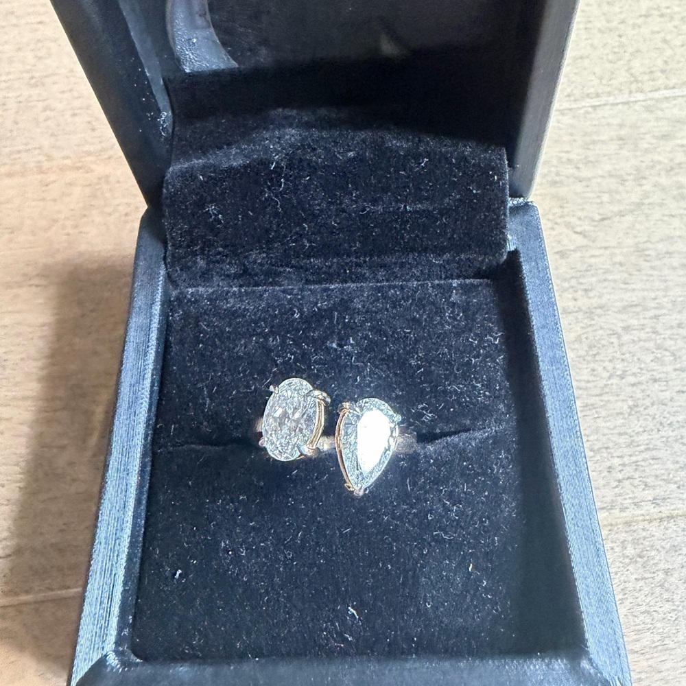14K 2.94 CTW Lab Grown Diamond Ring with IGI reports size 7.25 - Picture 3 of 8